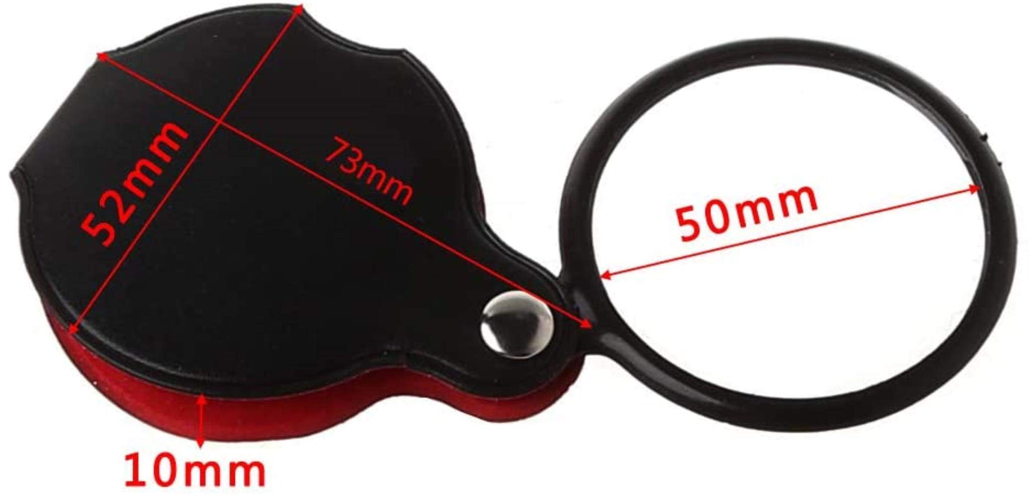 Lupa składana kieszonkowa 8X 50 mm Lupa powiększająca do oczu