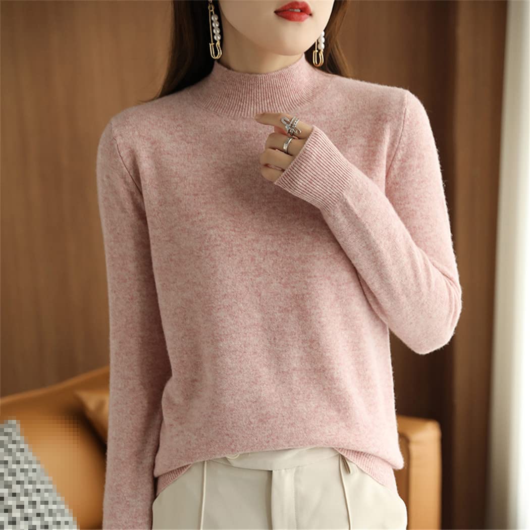 Autunno Inverno Mezzo Dolcevita Maglione Delle Donne Allentato Basic Selvaggio Maglia Bottoming Camicia Morbido Pullover