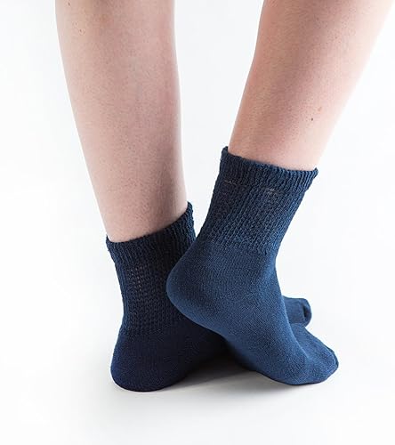 Miniatura 8 de Doc Ortho Calcetines para diabéticos de ajuste holgado, 3 pares, 14 de tripulación