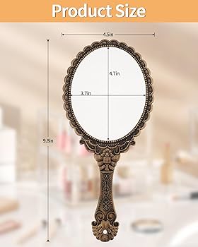 Amazon.com: XPXKJ Hand Mirror Vintage Handheld Mirror with