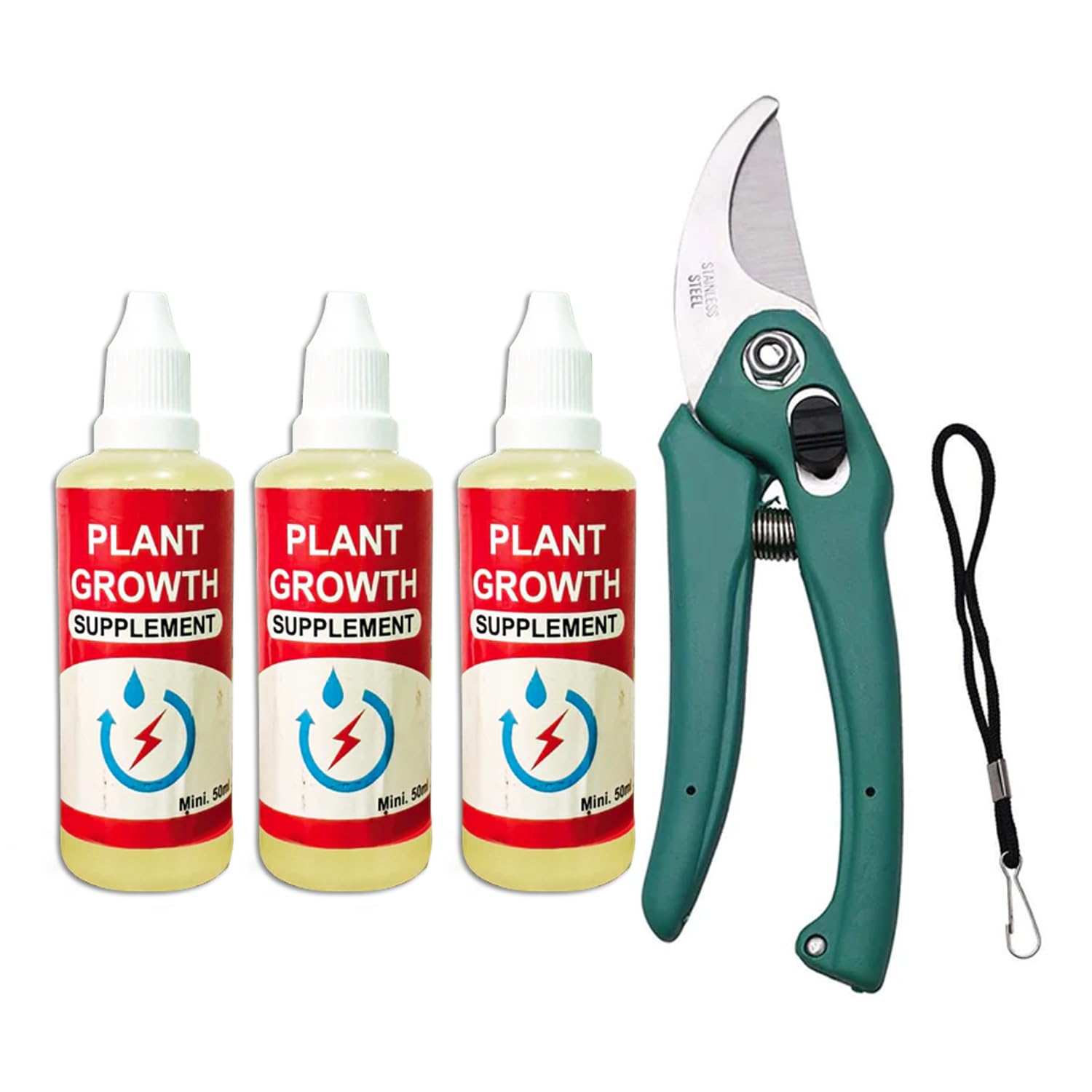 3pc Plant Growth Enhancer Supplement - Root Enhancer for Plants, Pot Plant Growth Enhancers, Take Root Rooting Hormone Supplement With Stainless Steel Garden Scissors (B0CWF1MBLQ) Amazon Price History, Amazon Price Tracker
