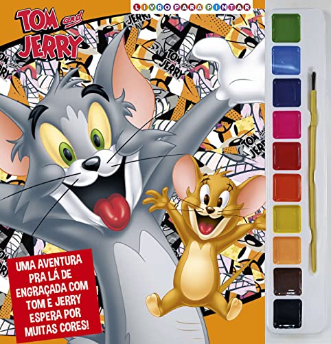 Tom e Jerry Livro para pintar com aquarela: