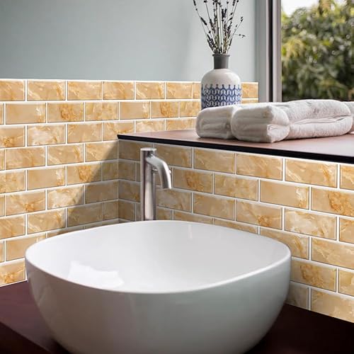 Adhesivo retro para azulejos de despegar y pegar, pegar en azulejos de pared para cocina, azulejos de pared, calcomanías de baño, vinilo