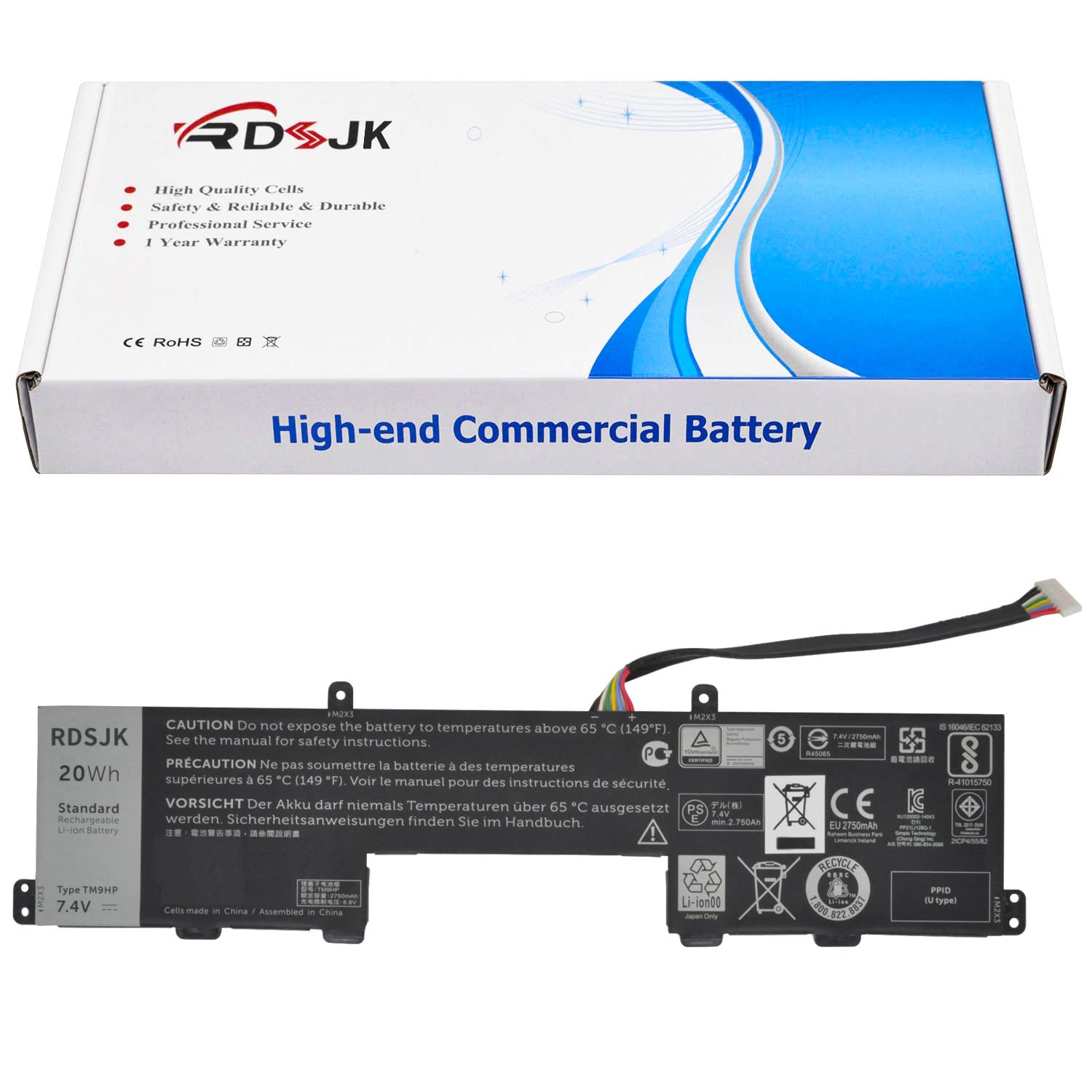 Amazon.com: TM9HP Laptop Battery for Dell Latitude 13 7350