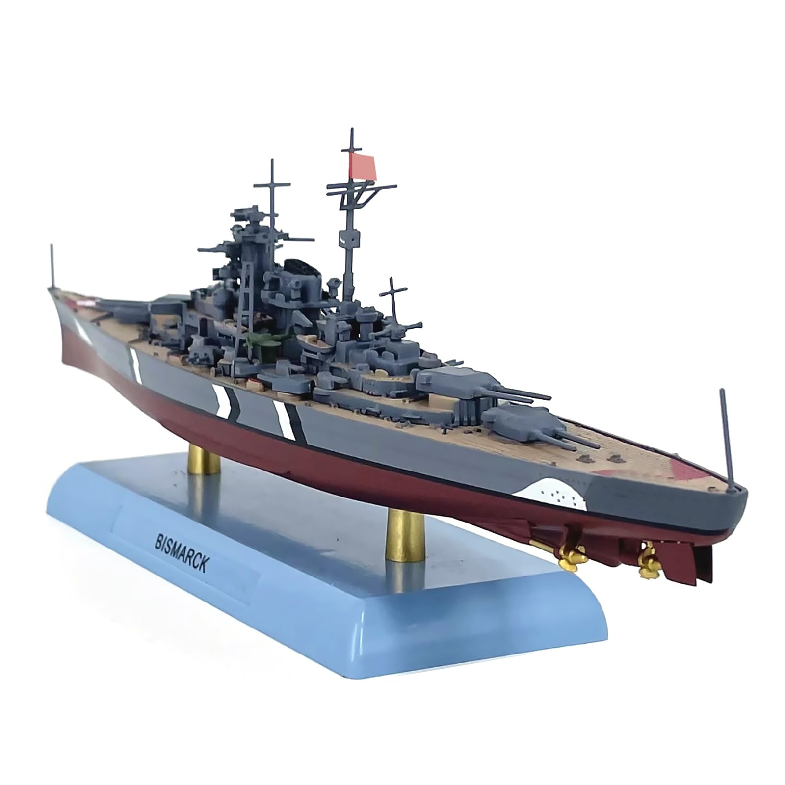 Amazon | 1:1000スケール WWII ビスマルク戦艦 合金 軍艦模型
