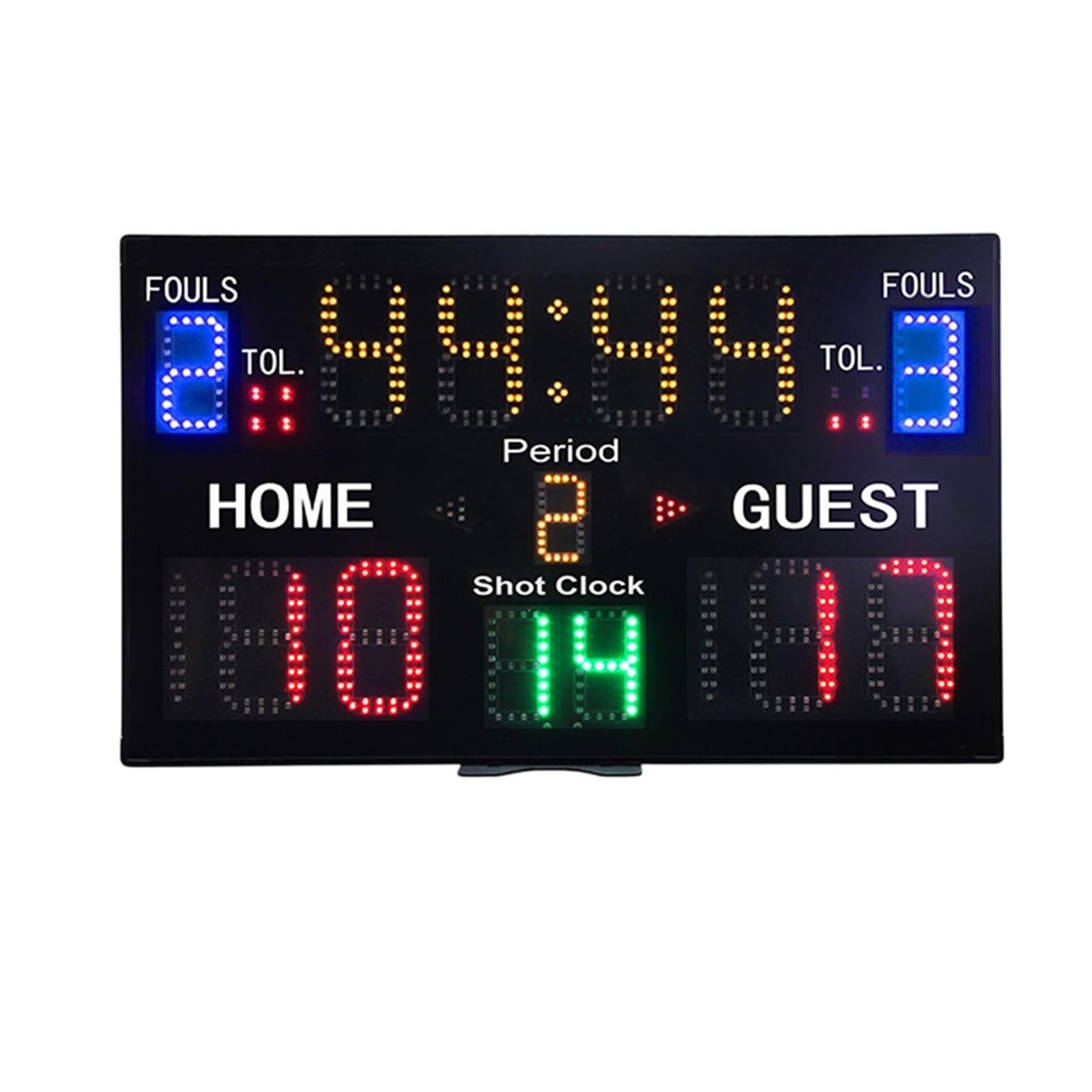 Tabellone segnapunti Digitale da Parete per Pallacanestro con Telecomando, tabellone elettronico per pallavolo, Tennis, Boxe e Altri Sport all'aperto, Utilizzabile in molteplici scenari.