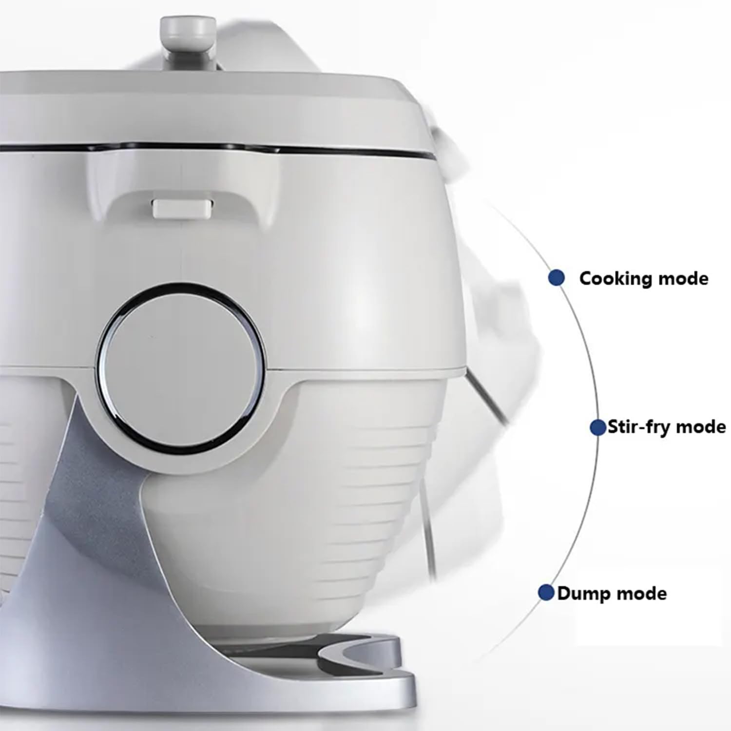 Mescolatore Automatico per Pentole, Con Pentola Interna in Acciaio Inossidabile E Pannello Touch Intelligente, Regolazione Del Fuoco a Tre Velocità, 1 a 99 Minuti, Per Friggere, Stufare, Cucinare