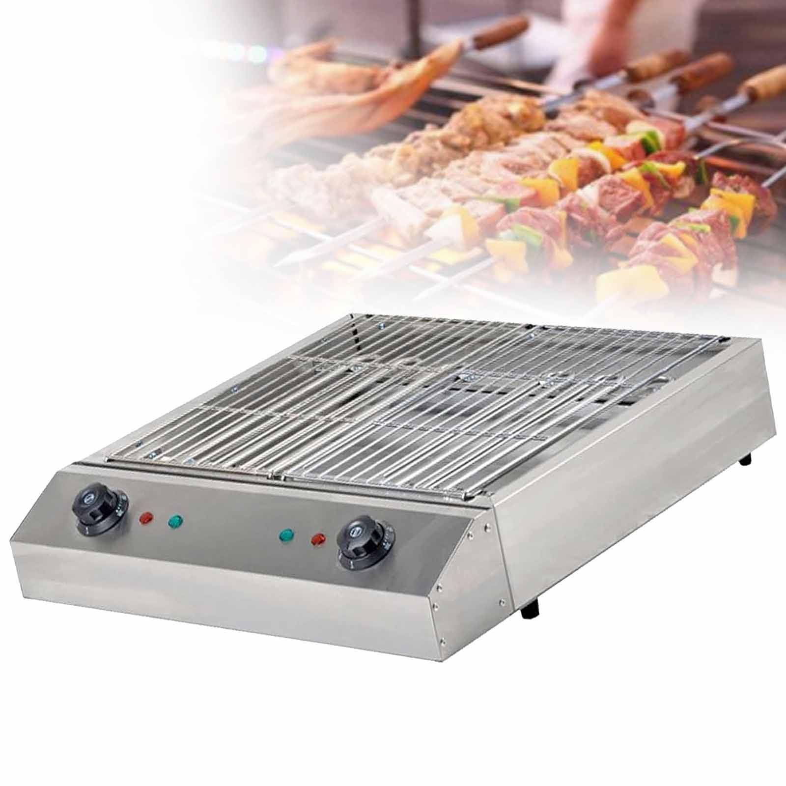 Przenośny grill,Elektryczny kryty grill do pieczenia,Grill bezdymny,Stalowy bezdymny grill wewnętrzny,Elektryczny bezdymny grill wewnętrzny,Na bufet w restauracji(D082 110V)