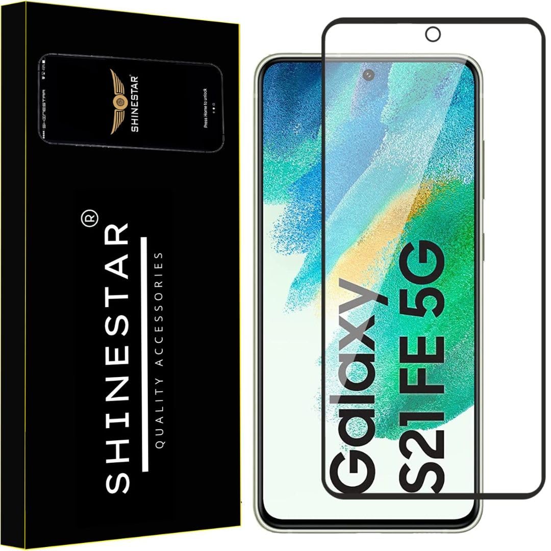 SHINESTAR Tempered Glass Screen Protector Compatible For Samsung (Black) Edge To Edge Coverage With Easy Installation for Smartphone (Samsung Galaxy S21 FE 5G) (B0CWFGKWZQ) Amazon Price History, Amazon Price Tracker