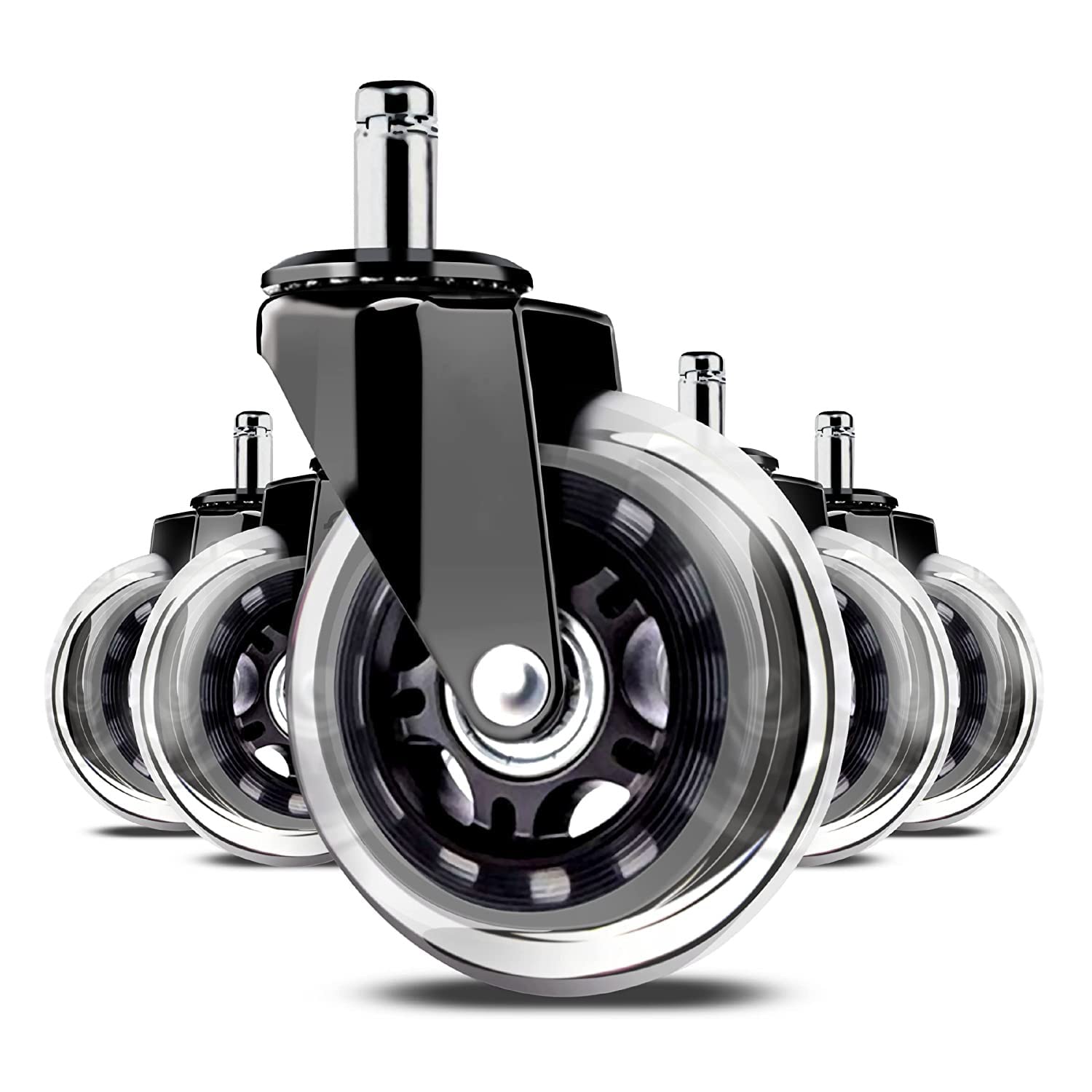 Buy Office Chair Wheels 3'' 100 No Scratches Caster Wheels, Heavy