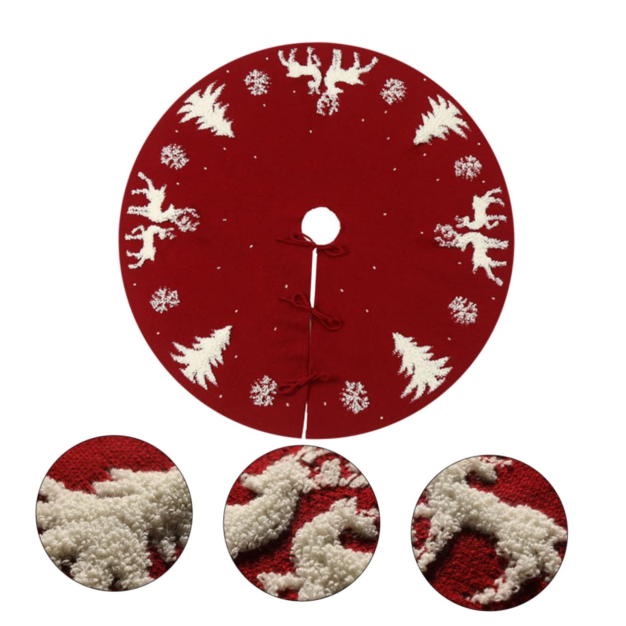 Weihnachtsbaumdecke Rot Runde Baummatte Für Elch Weihnachtsbaumdekoration Weihnachtsbedarf Baumrock Weihnachtsbaumrock