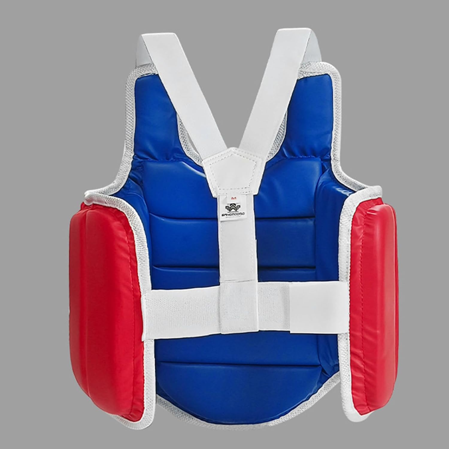 プロの通気性空手胸ガード人間工学に基づいたダブルサイドプロテクター機動性を強化快適空手胸プロテクター