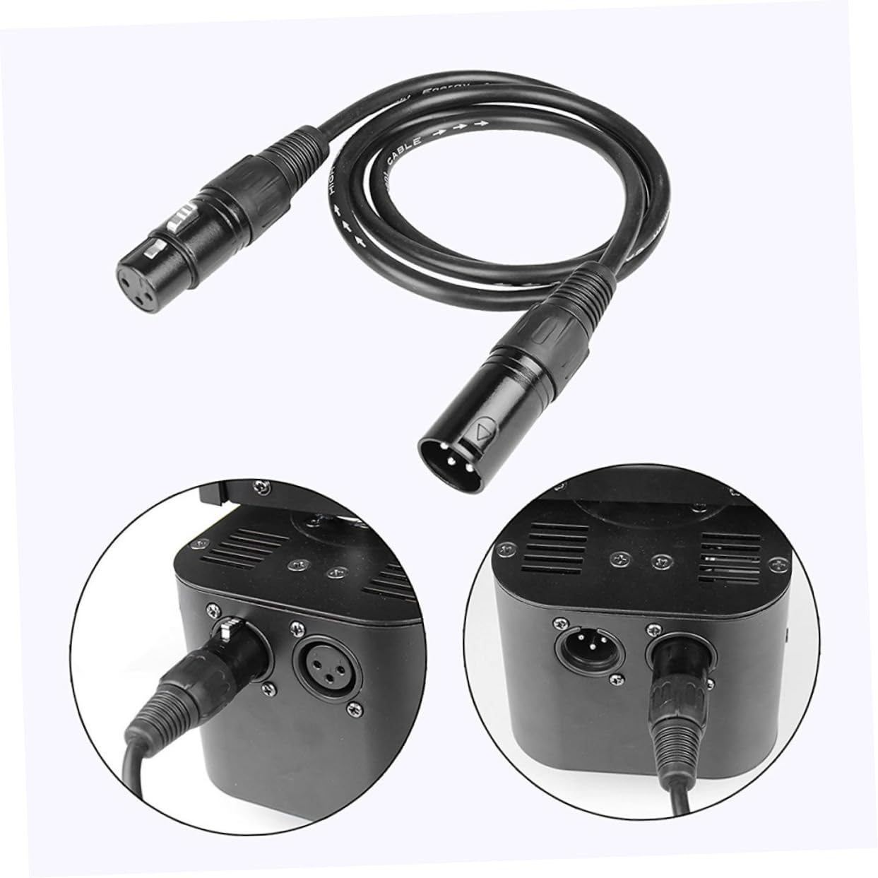 SHOWERORO Cavo Dmx A 3 Pin Cavo Per Microfono Trasmissione Audio Digitale Controllo Luci Dmx Per Illuminazione Da Palco Luci Da Palcoscenico