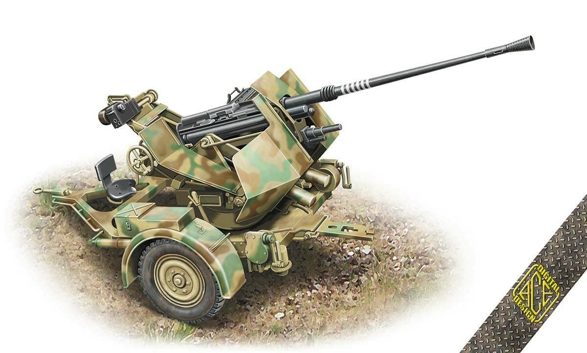Amazon.com: ACE 72570-1/72 – 3,7cm Flak 36 AA Gun with Sd.Ah.52