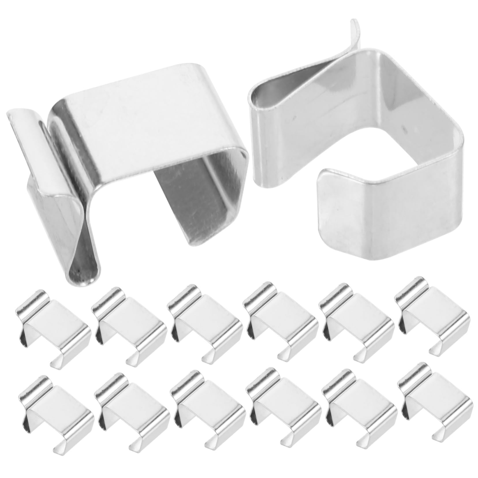 Gadpiparty 200piezas Clips Metálicos Para Navideñas Soporte De Fijación Para Decoraciones De Fiesta y Jardín Clips Para Cuerdas De Exteriores Instalación y
