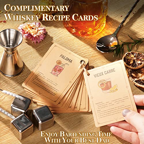 Oaksea-Birthday-Gifts-for-Men-Dad-from-Daughter-Son-Wife-Christmas-Stocking-Stuffers-Gifts-Stainless-Steel-Engraved-Worlds-Best-Dad-Whiskey-Stones-Glasses-Set-Cool-Bourbon-Set-Gifts-for-Him