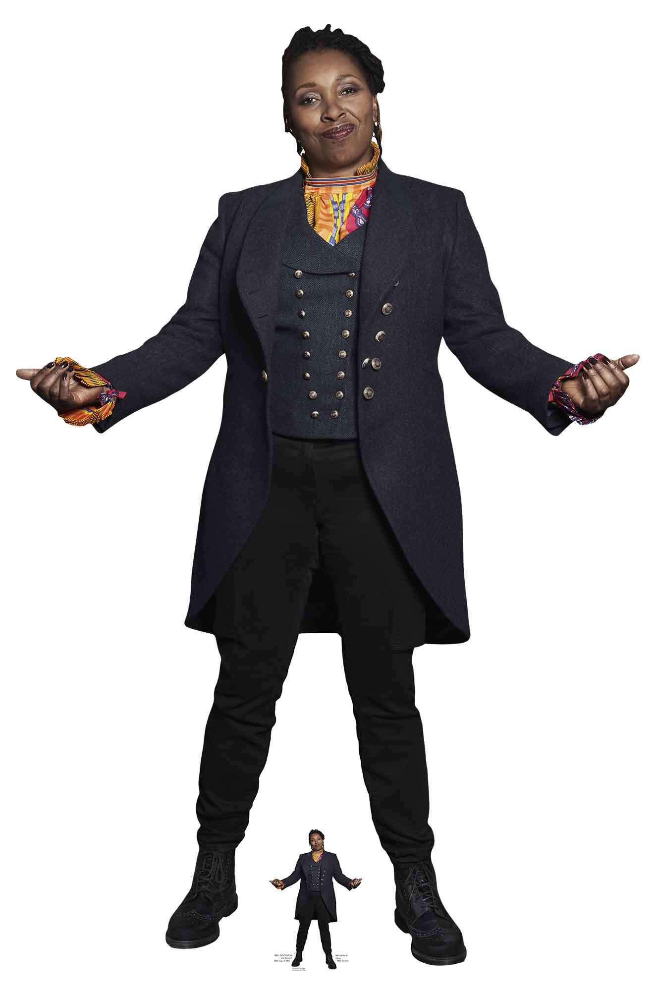 Star Cutouts SC1523 Doctor Who Fugitive Doctor Jo Martin Lifesize Cardboard Cutout – Timeless Child Era Collector Display for Hardcore Whovians