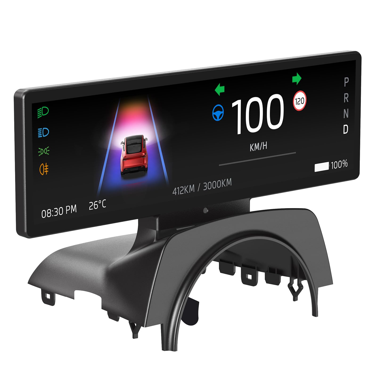 8.8" Smart LCD Display Original Instrumentation Data/Carplay/Video Inputs Exclusive to 2025 Model Y Juniper,Navigation,Voice Control