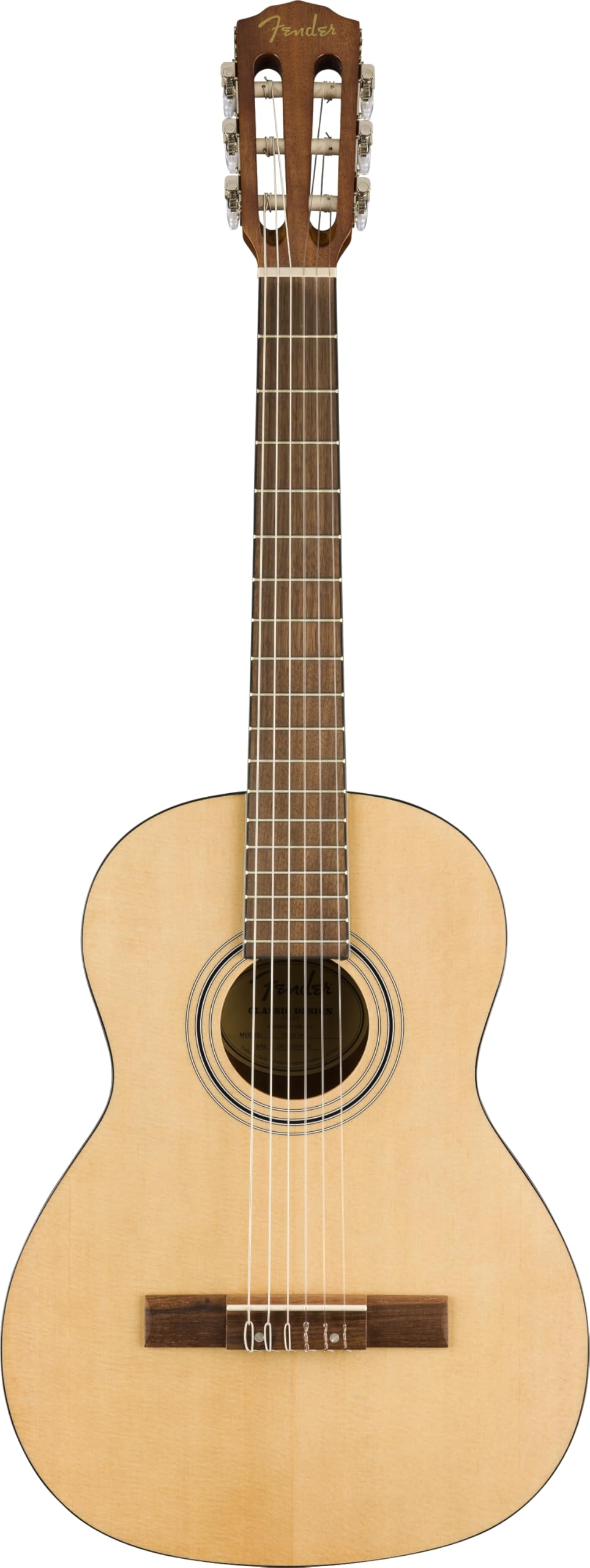 Fender CN-30 3/4 Größe Akustikgitarre, Nylonsaiten, Natursaiten – ideal für Anfänger