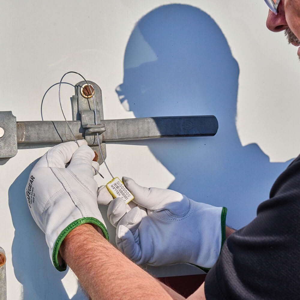 J. J. Keller & Associates, Inc. SAFEGEAR Cowhide Leather Work Gloves with Keystone Thumb - Image 5