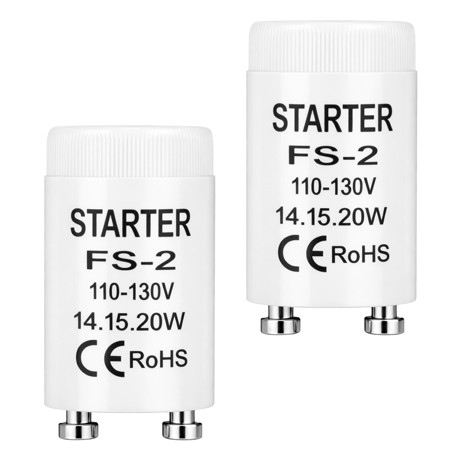BTFO 4pcs FS-2 Fluorescent Light Starter for 14W 15W 20W Lamps