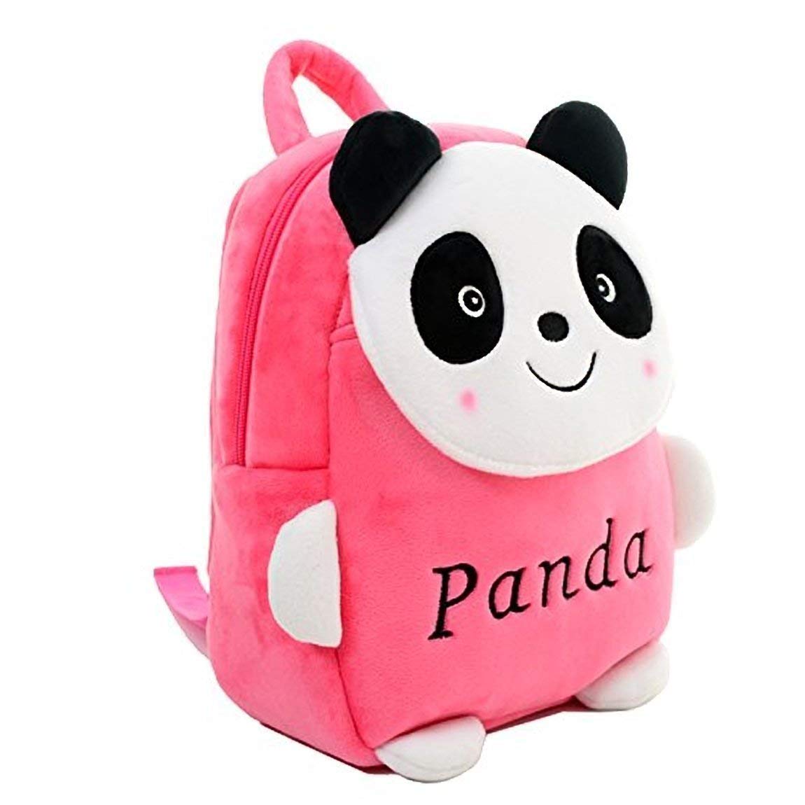 Blue Tree Soft Synthetic Material Panda Cartoon School Bag for Kids, Pack of 2