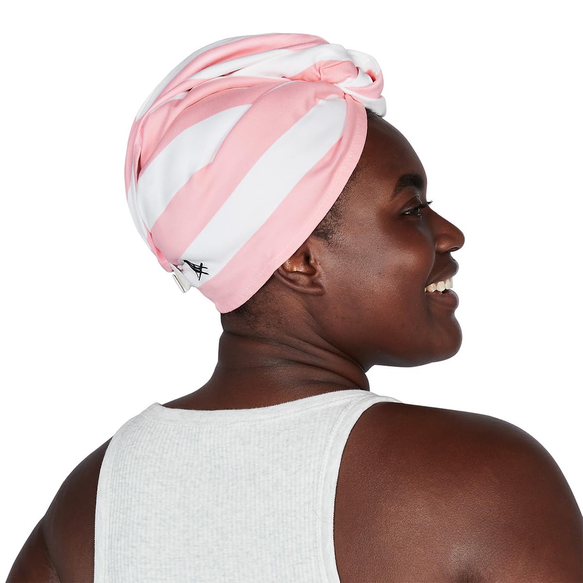 Dock & Bay Turban Hair Towel - For Home & the Beach - Super Absorbent, Quick Dry - Cabana Light - Malibu Pink, One Size - Image 4