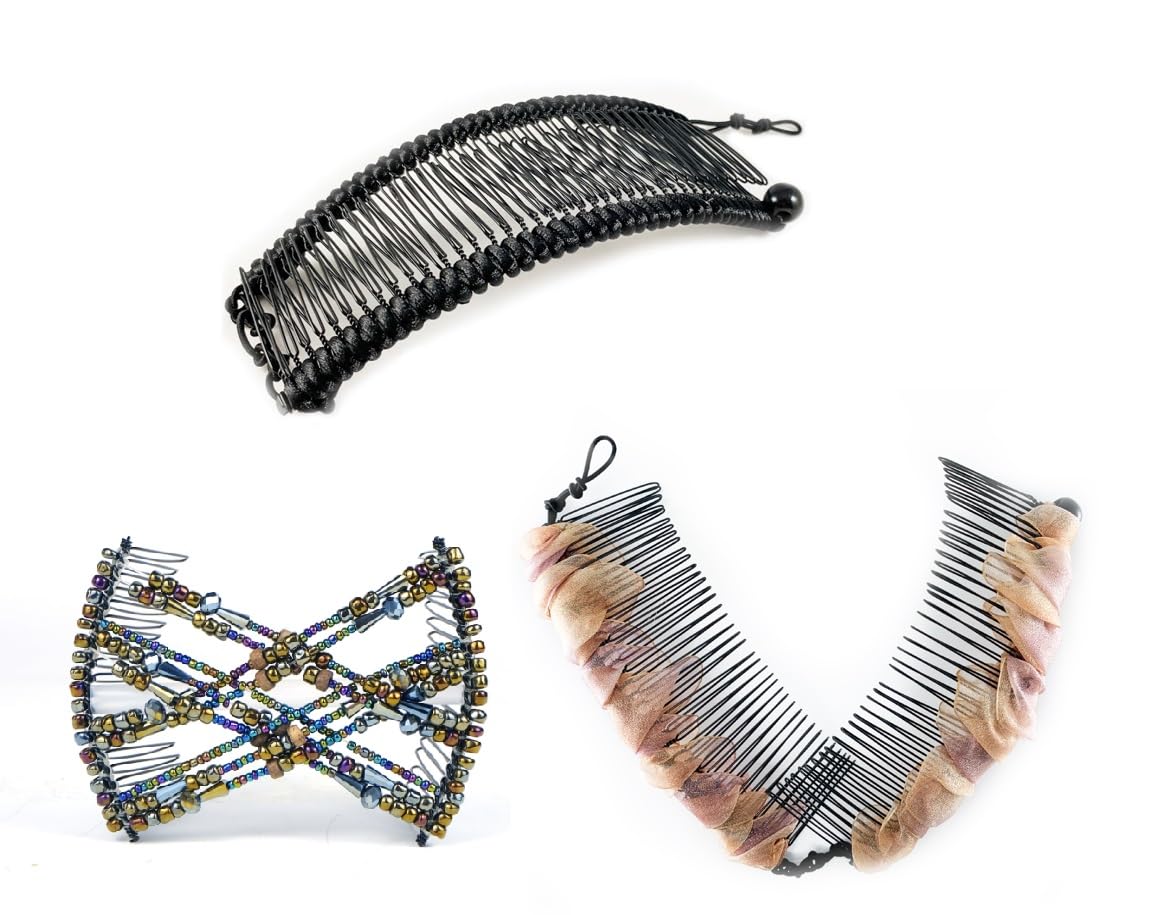 HairZing Clips for Thick, Wavy, or Curly Hair - Effortless Updos, Hair Clips with no Damage, Creases, or Discomfort - Perfect for Various Styles like UpDos, Ponytails, and Twists - Comfort & Style