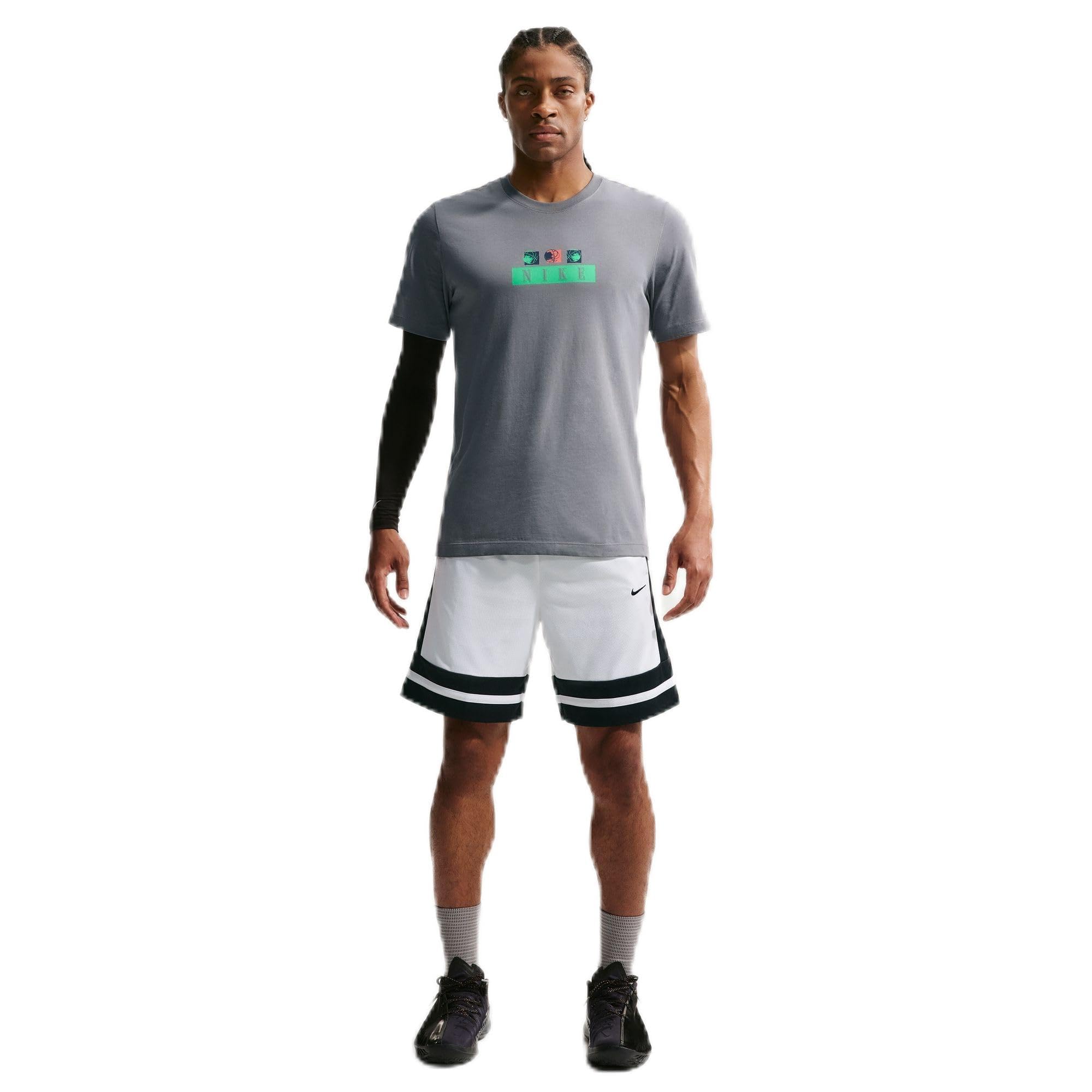 Nike Men's Basketball T-Shirt, Cool Grey, Large