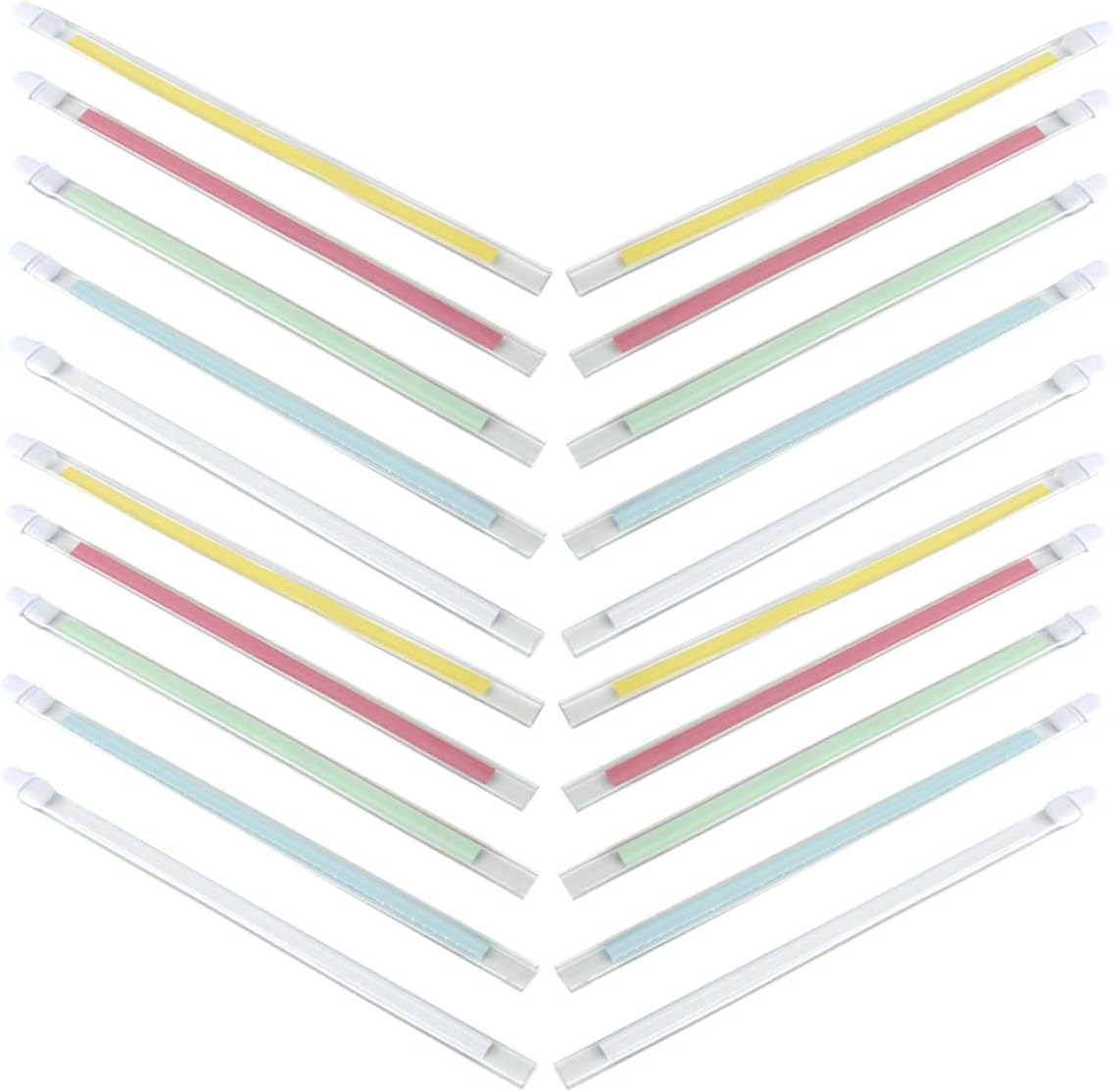 Homoyoyo 20pcs Identification Wristbands for Seniors Medical Bracelets Paper Insert