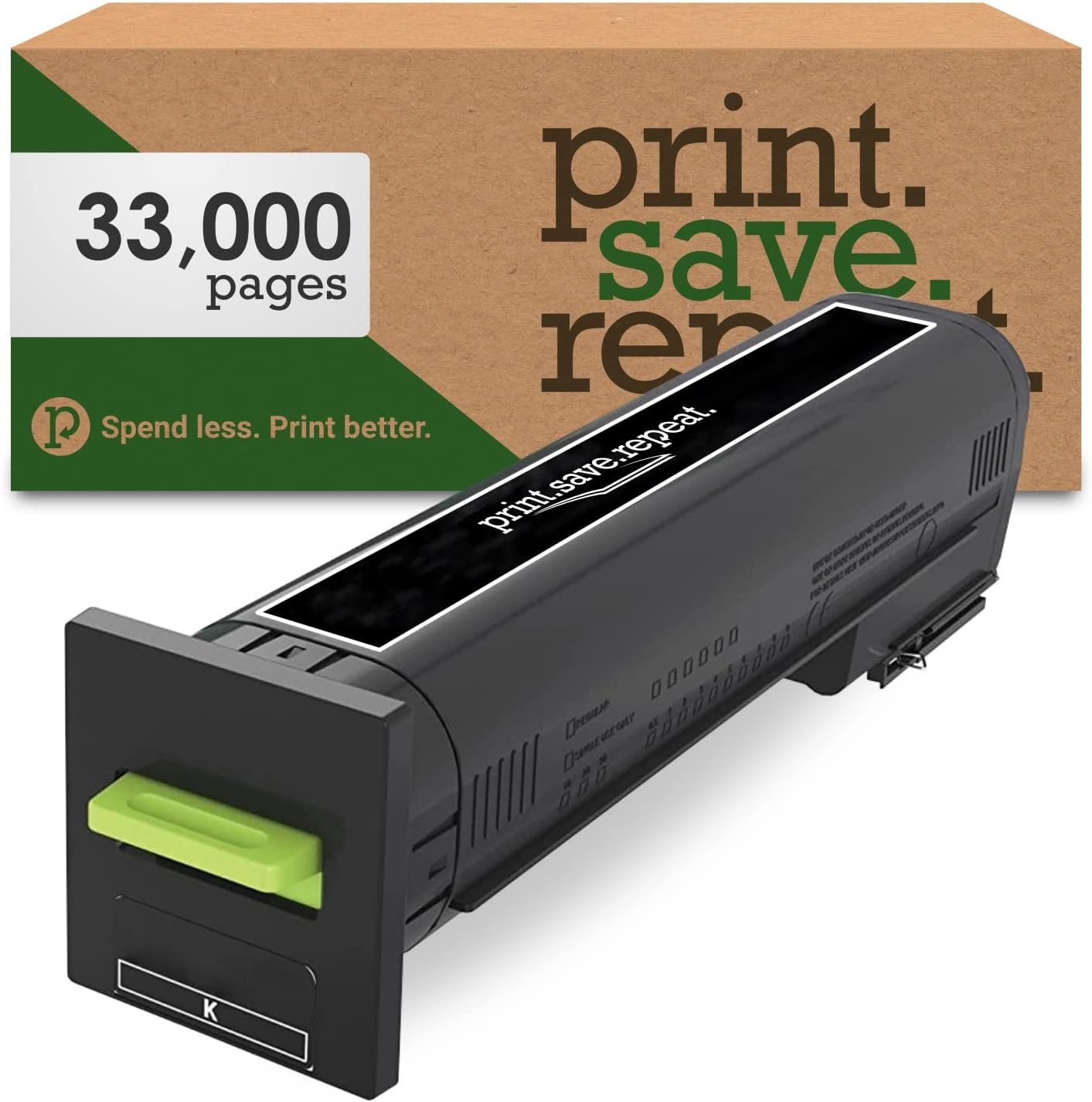Print.Save.Repeat. Lexmark 72K1XY0 Yellow Extra High Yield Remanufactured Toner Cartridge for CS820 [22,000 Pages]