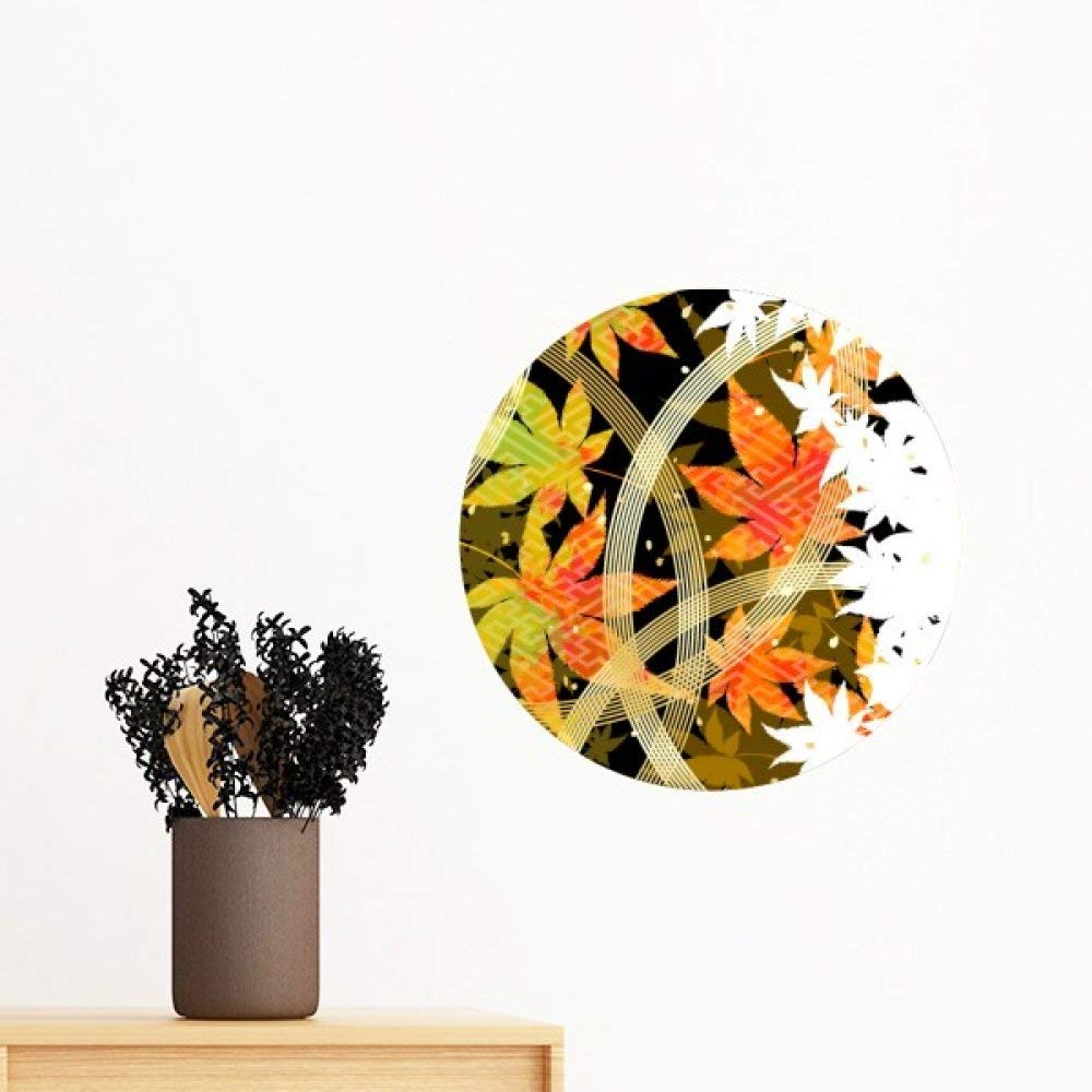 Papier peint amovible géométrie feuille d'érable fleurs pour mur sans traces