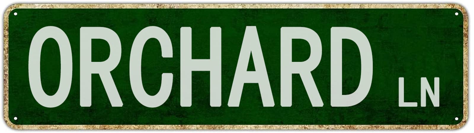 Memory Lane Targa In Metallo Vintage 40,6x10,2 Cm | Cartello Stradale Ironico Per Garage, Bar E Cucina, 4 Fori - 4