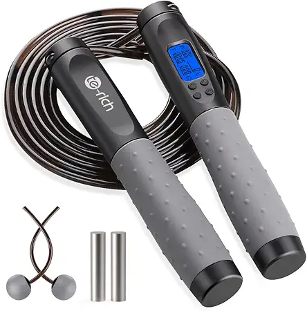 Te-Rich Jump Rope, Weighted Jump Rope for Fitness,...