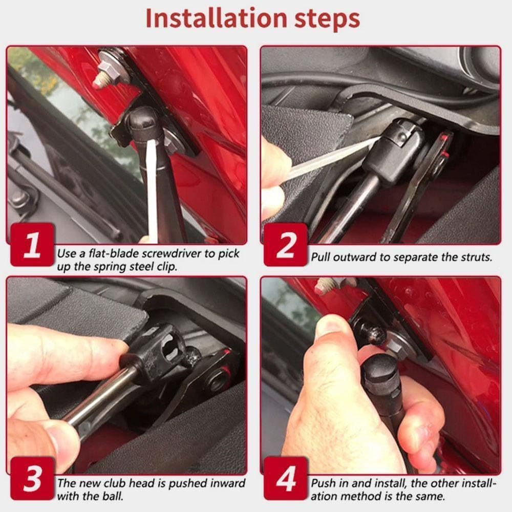 Replacement Gas Struts 2Pcs Car Front for Engine Hood Gas Spring Lift Supports Struts Hydraulic Rod for for Model 3