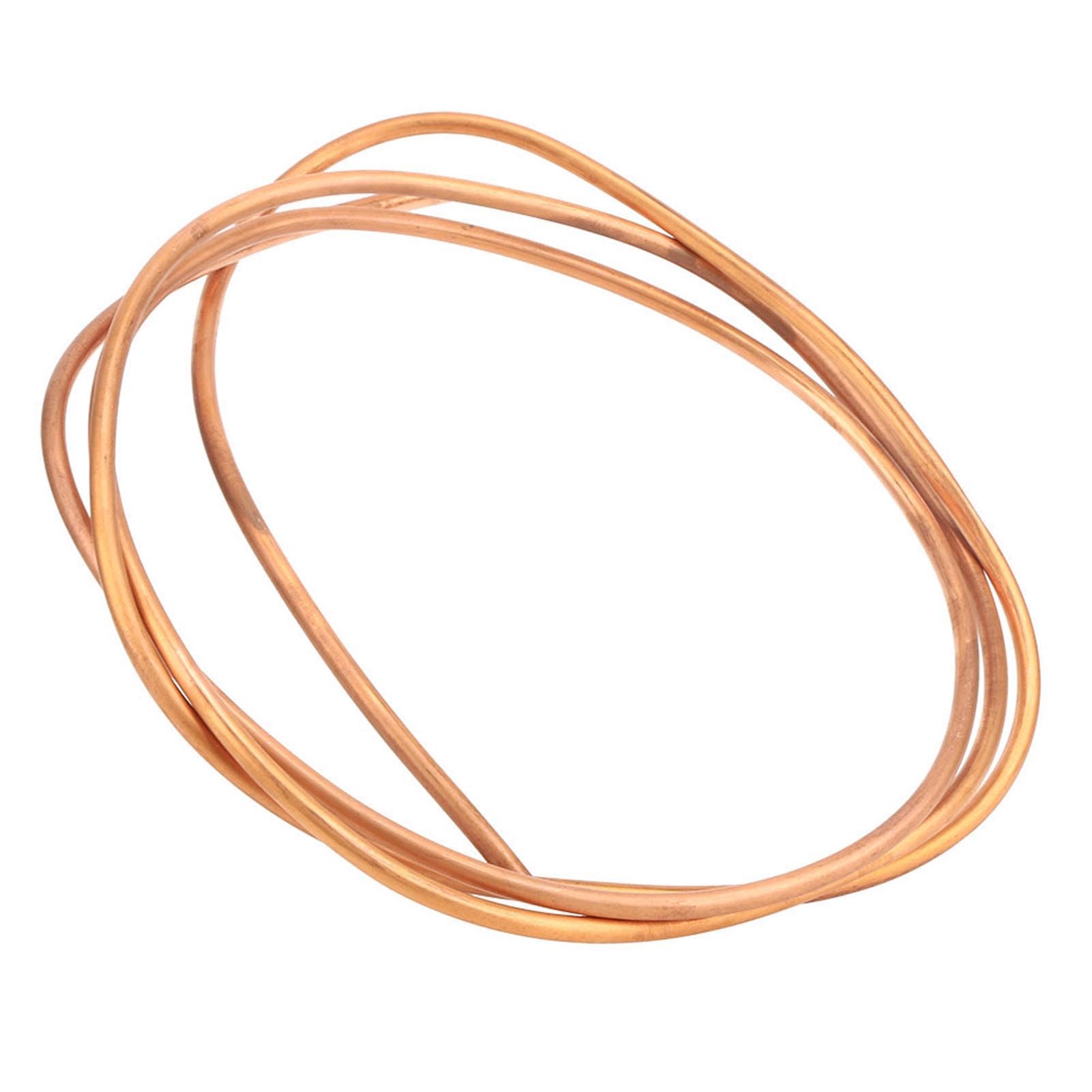 Tuyau de Bobine Souple de Tube de cuivre de 2 m, Tube de Bobine Souple de réfrigération de diamètre extérieur 6 mm mm, pour réfrigérateur de climatiseur, etc.