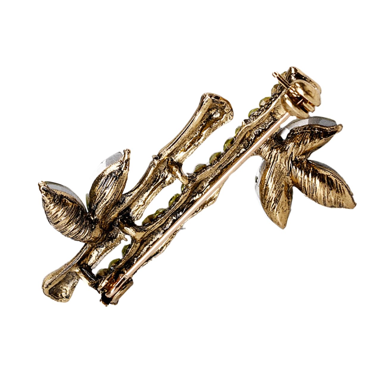 FAIRYGATE Rhinestone Brooch Clothing Jewellery Accessories Fashion Elegant Shiny Crystal Teardrop Brooches Wreath Pendent Lapel Pin，B36 - 3