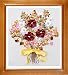 Ribbon embroidery Kit,Fanryn 3D Silk ribbon embroidery Orchid flower pattern design Cross Stitch Kit Embroidery for beginner DIY Handwork Home Decoration Wall Decor 50x45cm (No frame)