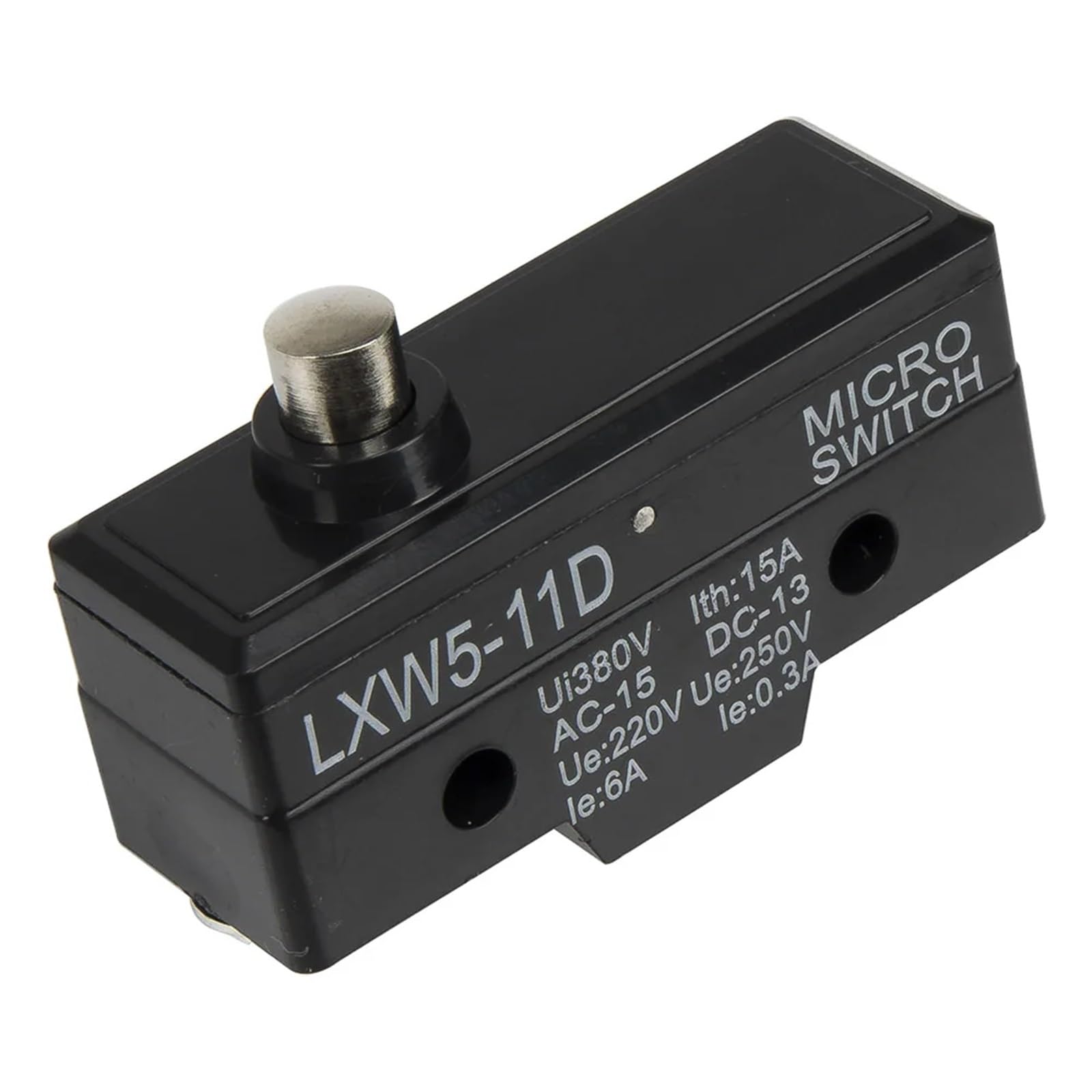 JNURGWLYH 100pcs/lot LXW5-11D1 Short Spring Plunger Micro Switch LXW5 Series Reset Limit Switch momentary Travel Switch(Silver)