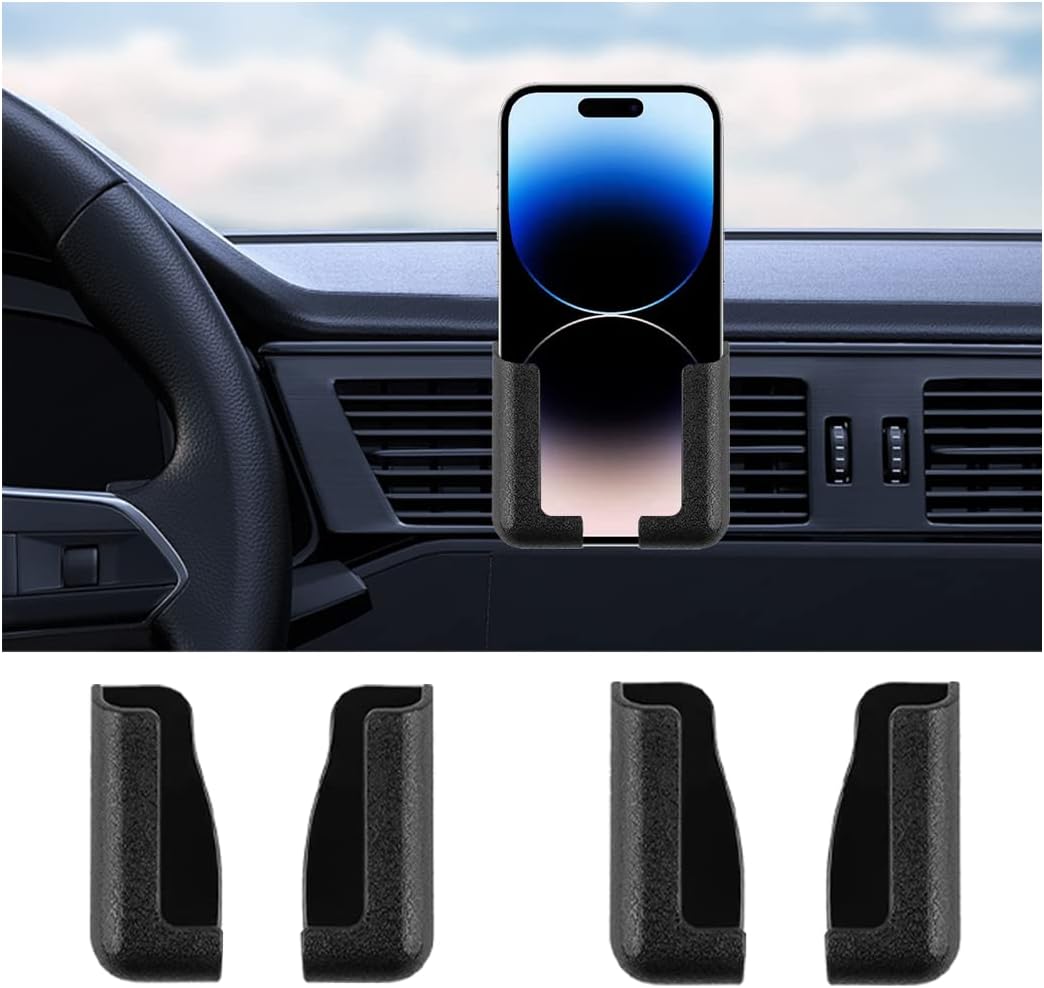 JNNJ 2pcs Self Adhesive Car Dashboard Holder, Universal Phone Holder, Multifunctional Car Phone Holder Gravity Accessories, Self-Adhesive, Multipurpose (Black)