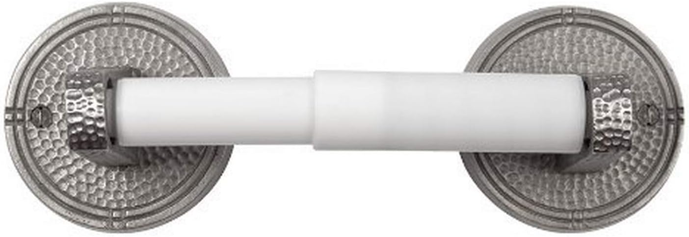 Flash Sale The Copper Factory CF176SN Solid Copper Toilet Tissue Holder with Round Backplates, Satin Nickel