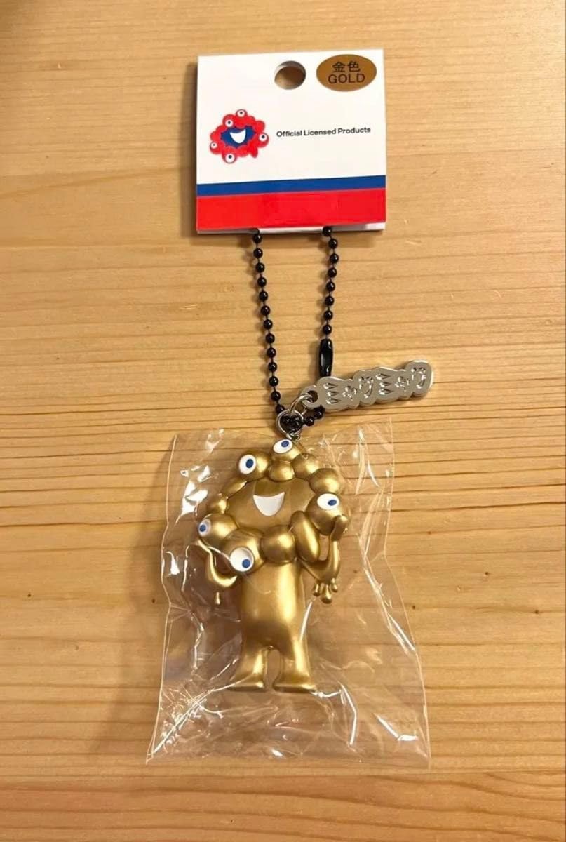 Amazon.co.jp: ミャクミャク 立体キーホルダー プレート ゴールド