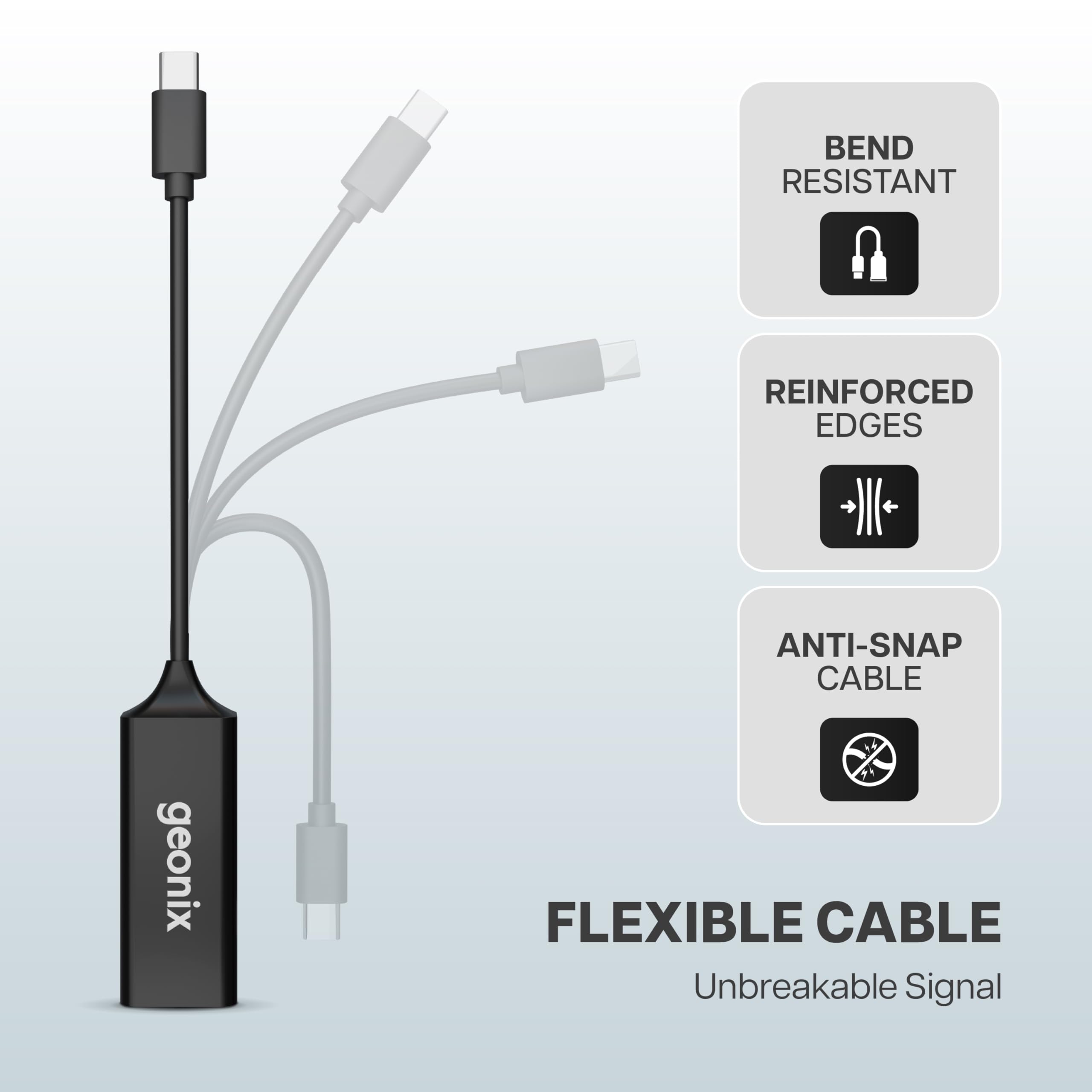 Geonix E6 Type C Ethernet Adapter - Gigabit Speed -4 Geonix E6 Type C Ethernet Adapter - Gigabit Speed -4