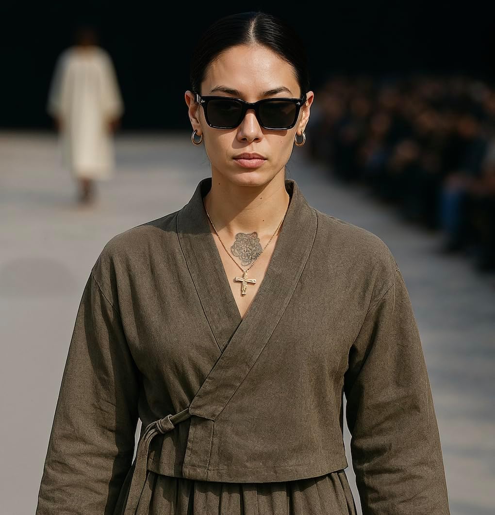 Korean Style Sunglasses – Unisex Polarized Shades with Gentle Contour, Monster-Sized Frame, Lightweight Design for Driving, Sports, Travel, UV Protection - Image 7