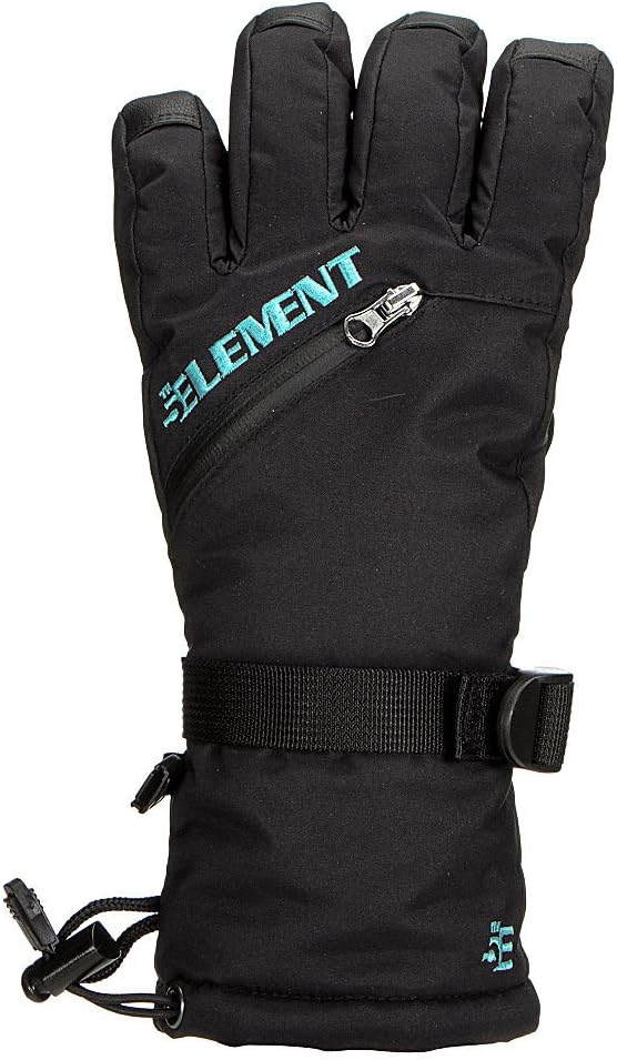 5th Element Stealth W Snow Ski, Snowboard and Winter Hiking Gloves with Stretch Waterproof Shell, Thinsulate Insulation for women, with Touchscreen Capabilities, Wrist Gaiter, and Sealed Zipper Pocket