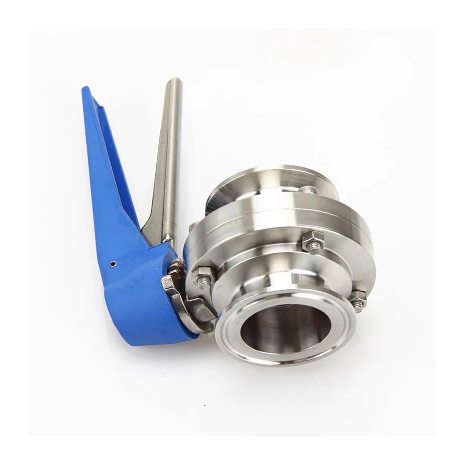 Squeeze Trigger Butterfly Valve Tri Clamp Stainless Steel SS304 57mm/63mm/76mm/89mm/102mm/108mm(89mm Ferrule 106)