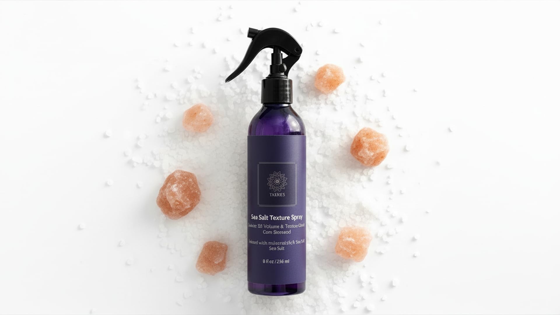 NABKA Sea Salt Spray with Himalayan Pink Salt Wet-Hair Texture Volume Lightweight Hold 8oz