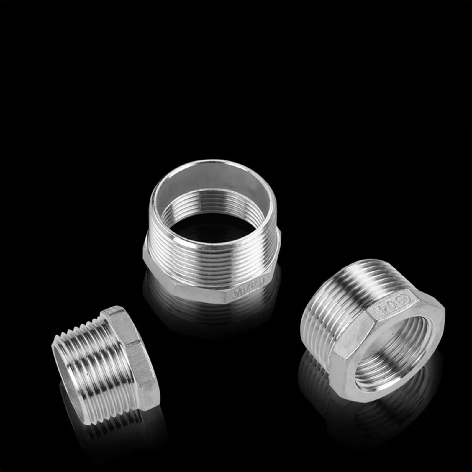304 Stal nierdzewna DN50 DN65 DN80 DN100 Męski x Żeński Duży rozmiar Adapter Łącznik Łączniki do Przejścia(DN80 M to DN65 F)