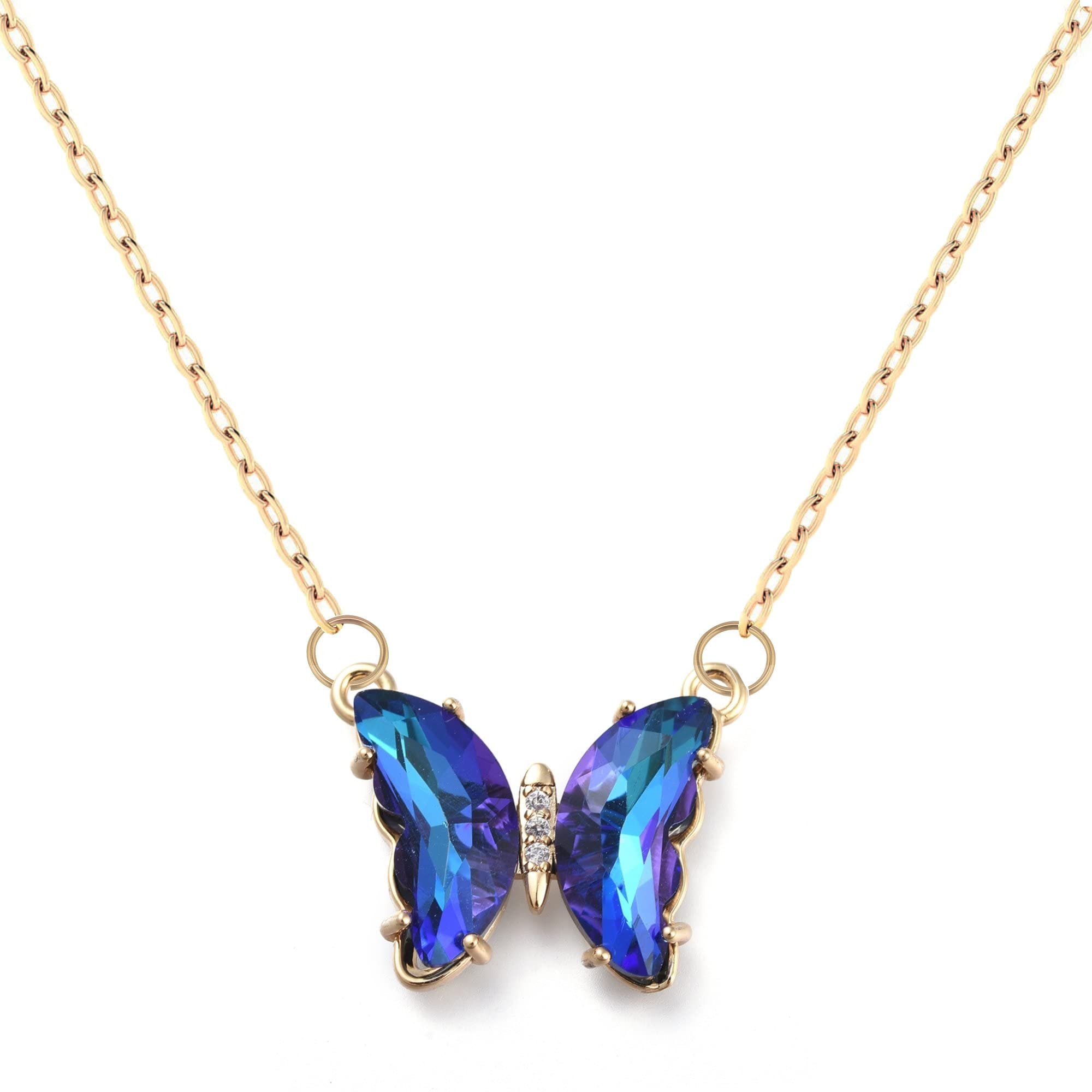 See full amazon price history chart for Via Mazzini Beautiful Gold Plated Blue Crystal Butterfly Pendant Necklace With Chain For Women And Girls (NK0996) Via Mazzini Beautiful Gold Plated Blue Crystal Butterfly Pendant Necklace With Chain For Women And Girls (NK0996) (B0B7NP45CQ) Amazon Price History, Amazon Price Tracker