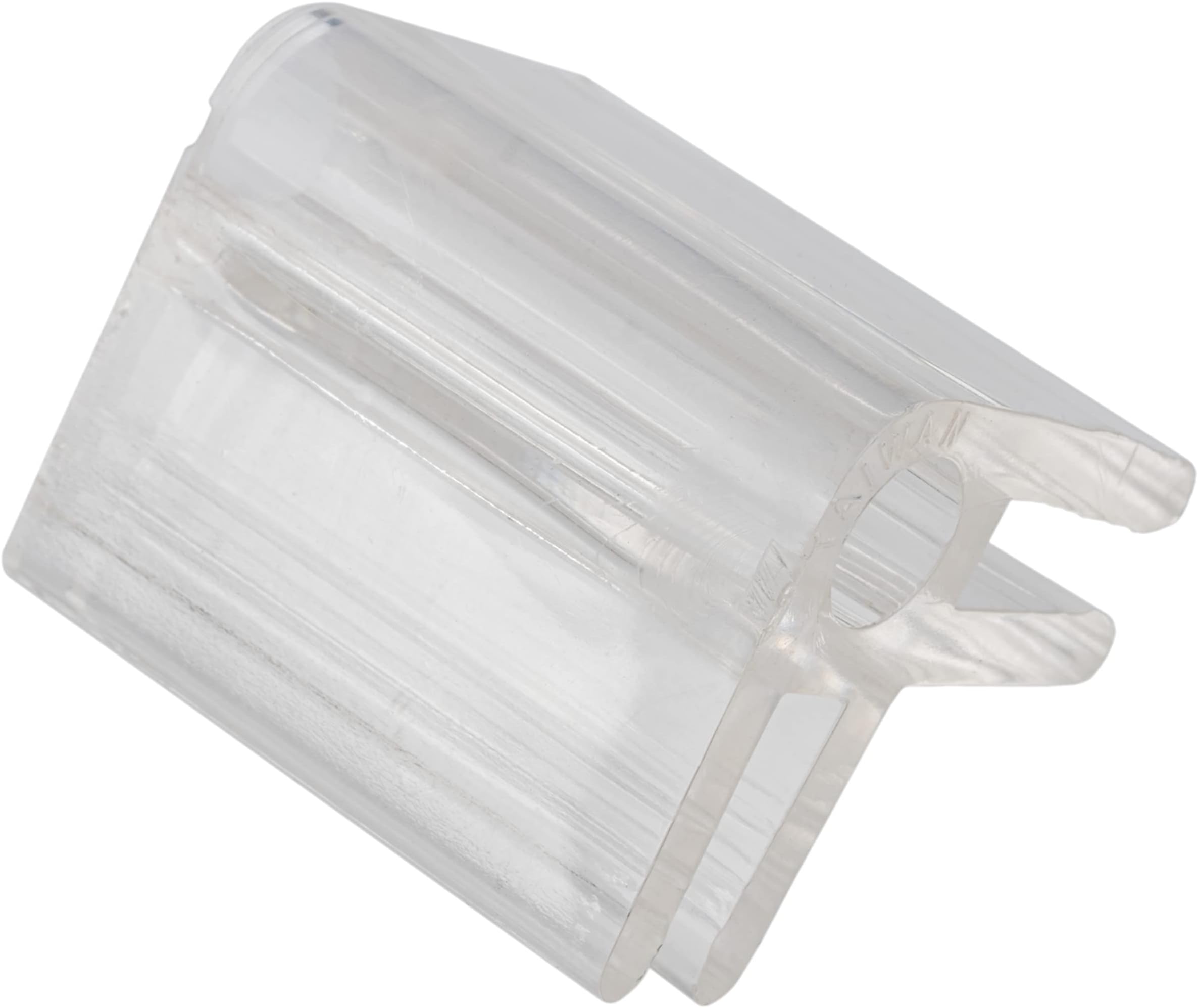 UNIQANTIQ HARDWARE SUPPLY Clear Plastic 2-Way 90 Degree Glass Display Connector 1" x 1 1/4" - Pack of 2 - Glass Clips for Glass and Mirror Panels | CM200-2-WAY